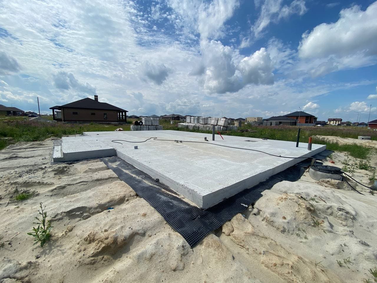 Фундамент плита 180 м² — фото 1